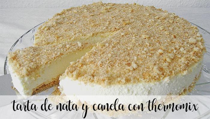 Torta alla panna e cannella con Bimby Torta alla panna e cannella con Bimby