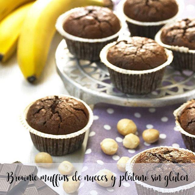 Muffin al cioccolato e noci senza glutine brownie con il Bimby