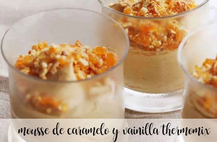Mousse al caramello e vaniglia con Bimby