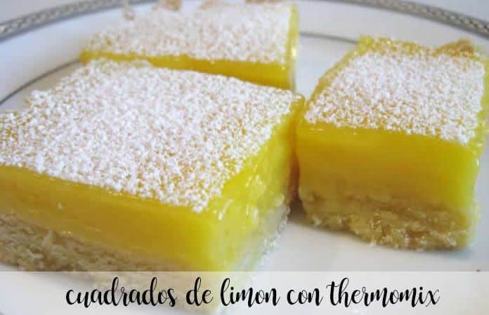 Quadrati di limone con Bimby