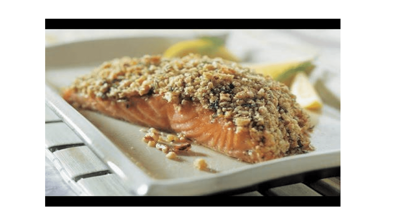 Salmone con croccante al pistacchio nel Bimby