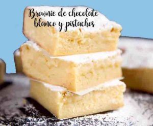 Brownies di cioccolato bianco e pistacchi nel Bimby