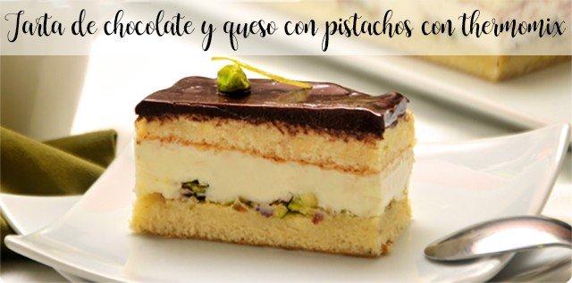 Torta al cioccolato e formaggio con pistacchio con il Bimby