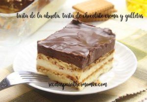 Torta di cioccolato e biscotto della nonna con termomix