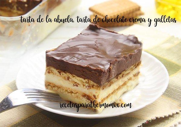 Torta di cioccolato e biscotto della nonna con termomix