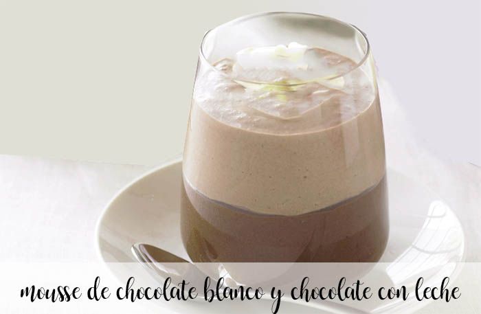 Mousse al cioccolato bianco e al latte con Bimby