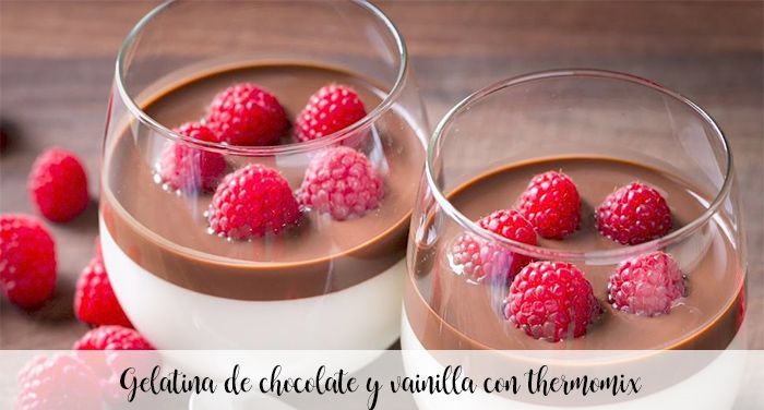 Gelatina di cioccolato e vaniglia con Bimby