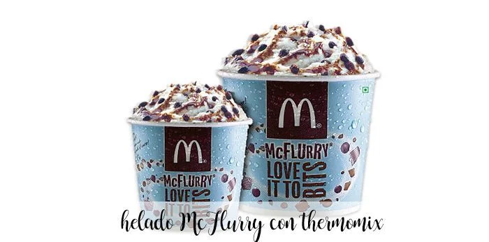 MCFlurry Gelato artigianale MCdonalds con Bimby
