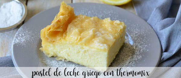 Torta al latte greca con Bimby