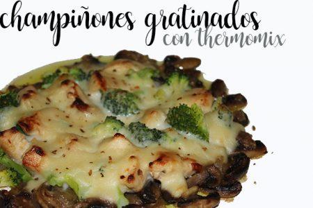 Funghi al gratin con Bimby