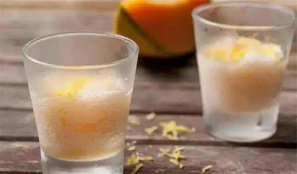 Sorbetto al melone con cava con il Bimby