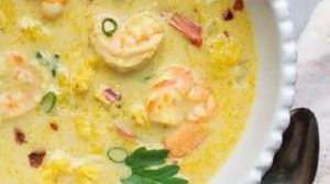 Crema tailandese con gamberi nel Bimby