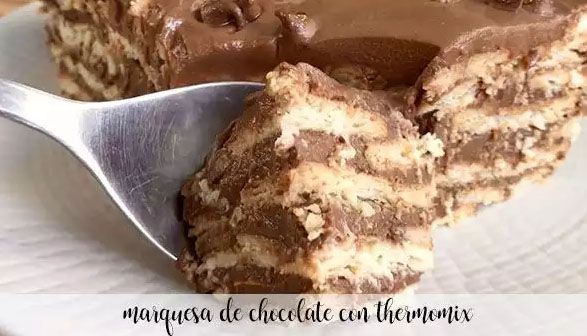 Torta a strati di biscotti e cioccolato con Bimby