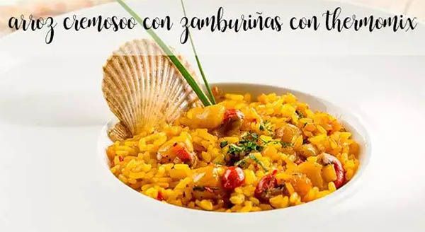 Riso cremoso con capesante e Bimby