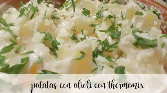 Patate con aioli con Bimby