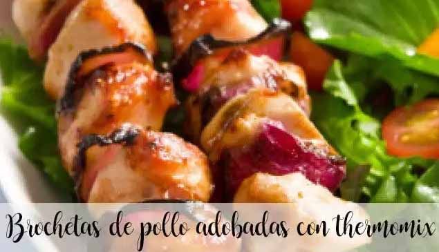 Brochette di pollo marinate in Bimby