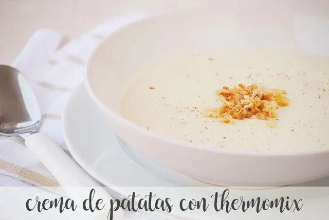 Crema di zuppa di patate con il thermomix