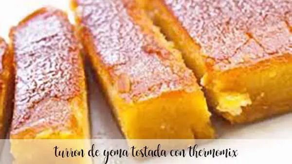 Torrone al tuorlo tostato con il thermomix