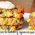 Hamburger di patate dolci e spinaci con Bimby