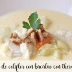 Crema di cavolfiore con baccalà con Bimby
