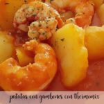Patate in umido con gamberi con Bimby