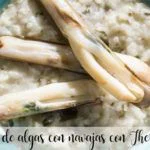 Risotto alle alghe con cannolicchi con Bimby