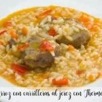 Riso con le guance allo sherry con Bimby