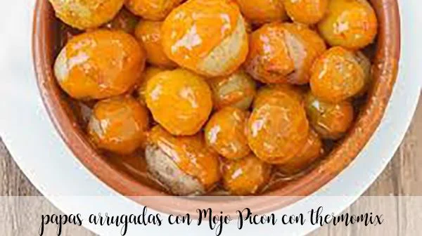 patate rugose con mojo picon con Bimby