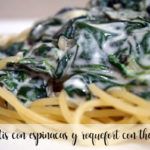 Spaghetti con spinaci e roquefort con Bimby