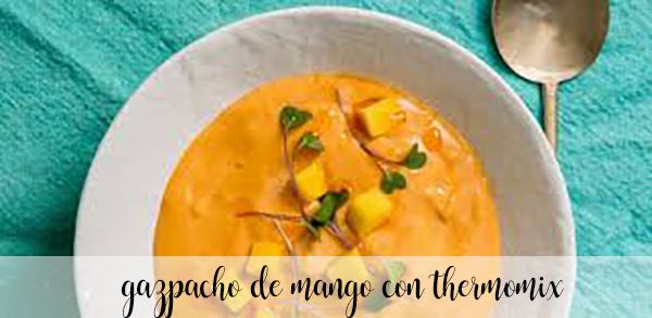 Gazpacho al mango con Bimby