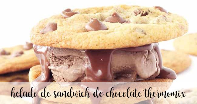 Helado de Sandwich de chocolate con Thermomix