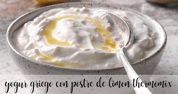 Yogurt greco con dessert al limone Bimby