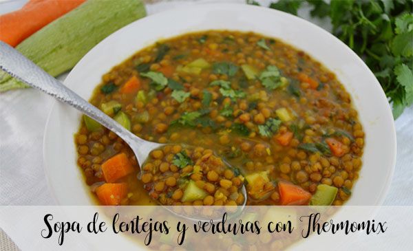 Zuppa di lenticchie e verdure con Bimby