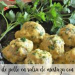 Polpette di pollo in salsa di senape con Bimby