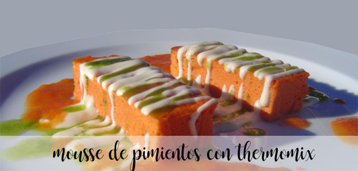 Mousse de pimientos con thermomix