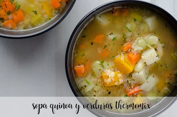 Zuppa di quinoa e verdure con Bimby