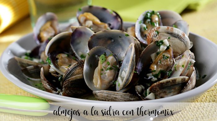 Almejas a la sidra con Thermomix