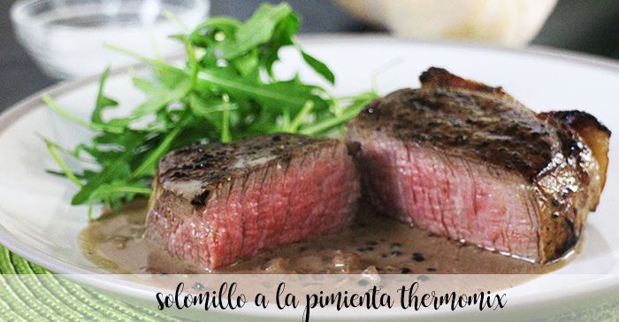 Solomillo a la pimienta con Thermomix