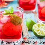 mojito de cava y arandanos con thermomix