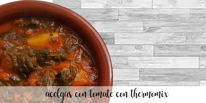 Acelgas con tomate con Thermomix
