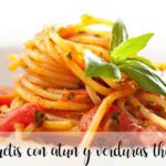 Spaghetti al tonno e verdure con Bimby