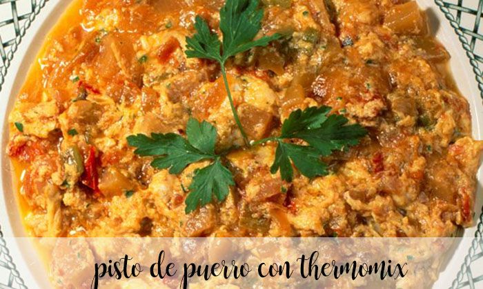 Pisto de puerros con Thermomix