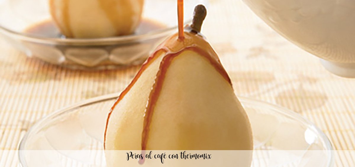 Peras al café con thermomix