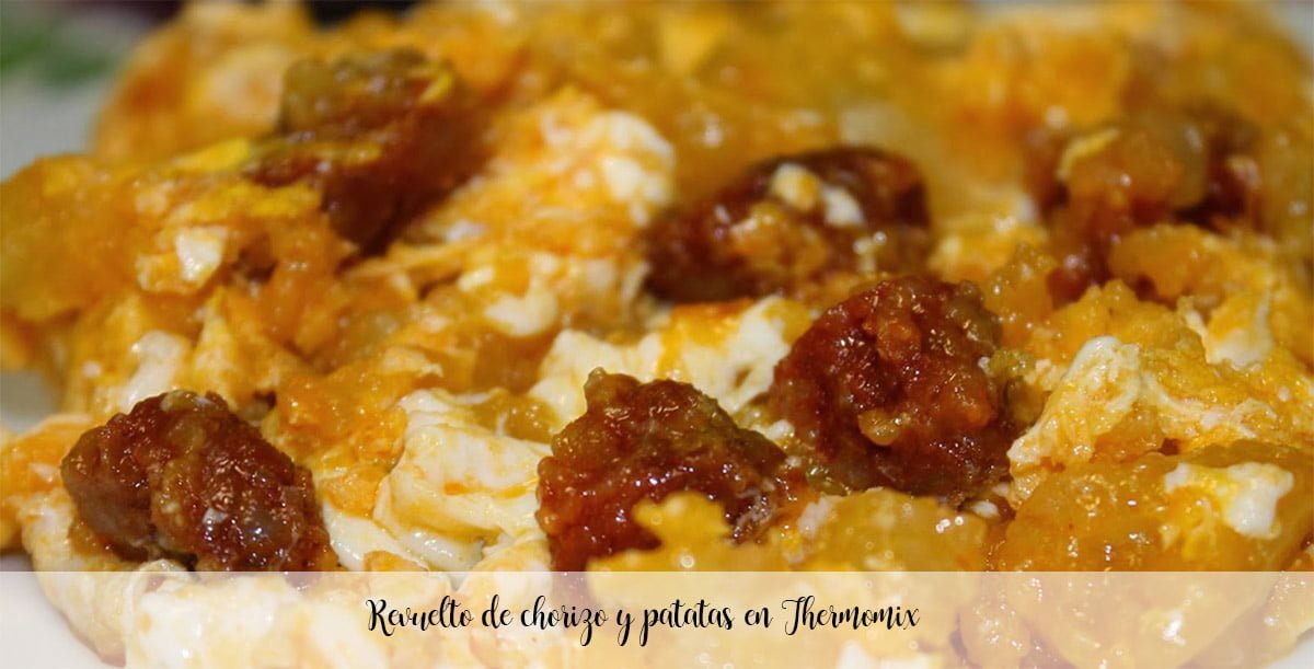 Revuelto de chorizo y patatas en Thermomix