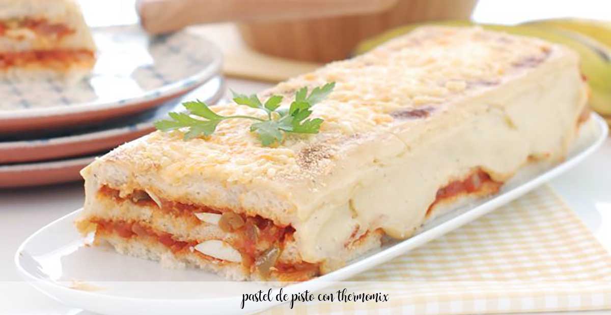 Pastel de pisto en Thermomix