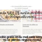 Recibe GRATUITAMENTE nuestra newsletter de recetasparathermomix