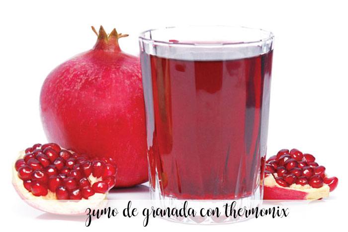 zumo de granada con thermomix