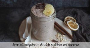 Farina d’avena ultraveloce con cioccolato e banana con Bimby