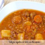 Lentejas r&aacute;pidas de bote con Thermomix