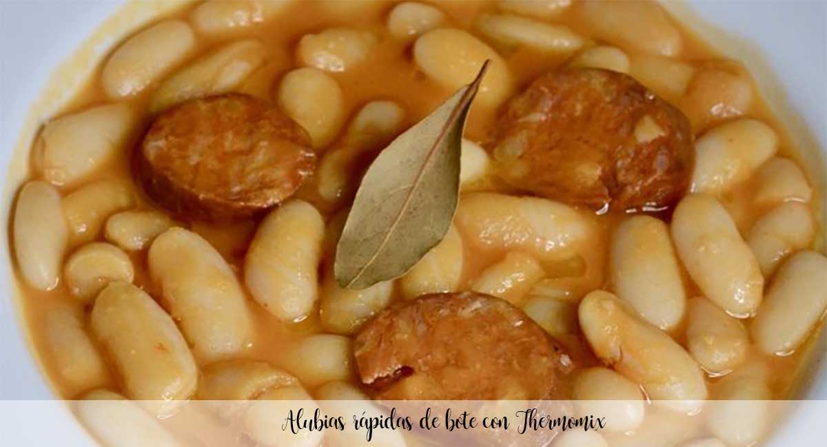 Alubias r&aacute;pidas de bote con Thermomix